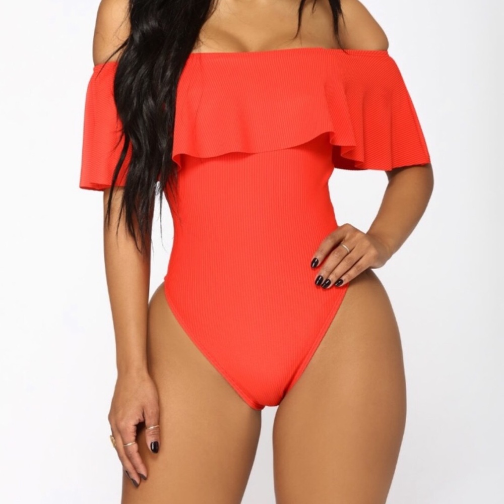 Fashion Nova Red One Piece